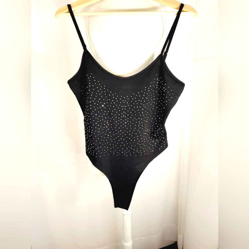 Women's Thong Sparkle Bodysuit M